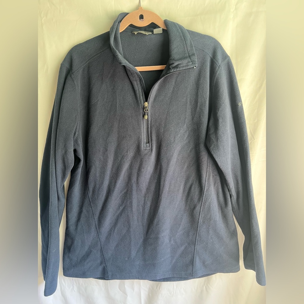 Eddie Bauer Blue Zip Up Sweater